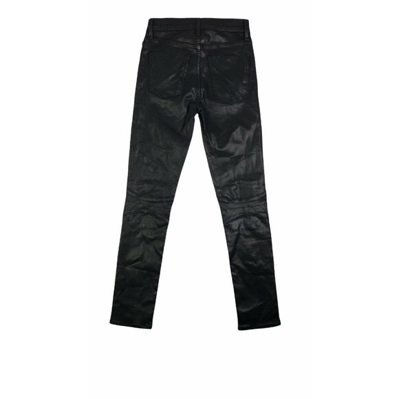Hudson Los Angeles‎ Womens Black Coated Zipper Pock - Picture 5 of 10